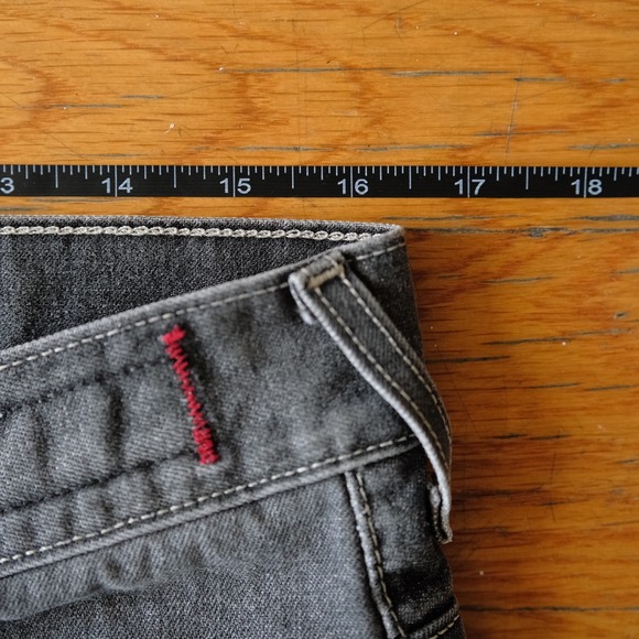 Guess USA Black Denim Jeans W34 L32 Y2K Utility Vintage Straight Leg Streetwear - Picture 5 of 10